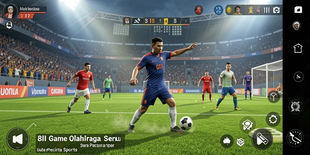 Tampilan gameplay seru dari 8II dengan berbagai mode olahraga.