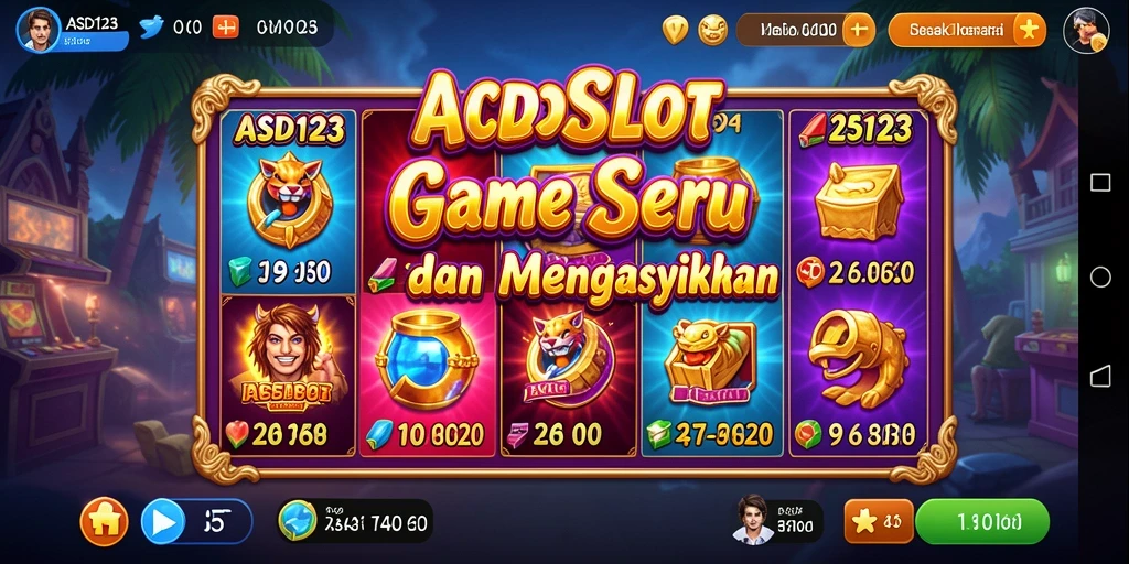Tampilan menarik gameplay Slot yang penuh warna dan efek menawan.
