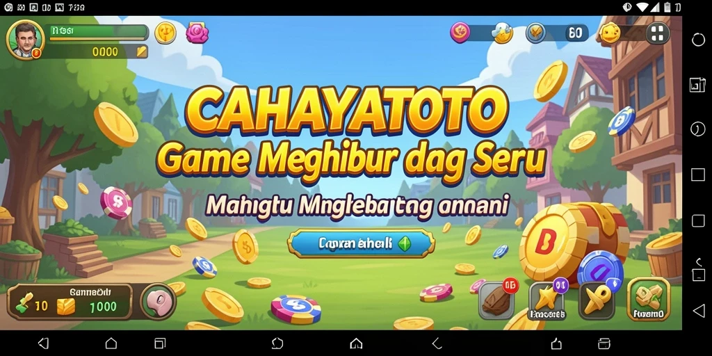 Screenshot utama CAHAYATOTO menampilkan gameplay menarik dan dinamis.