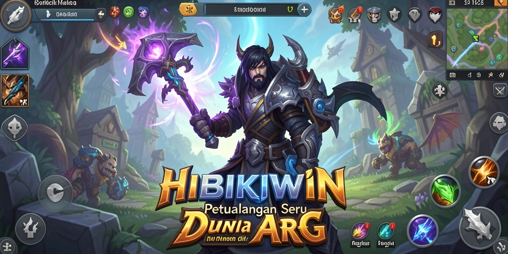 Tampilan menakjubkan dari gameplay HIBIKIWIN yang penuh aksi.