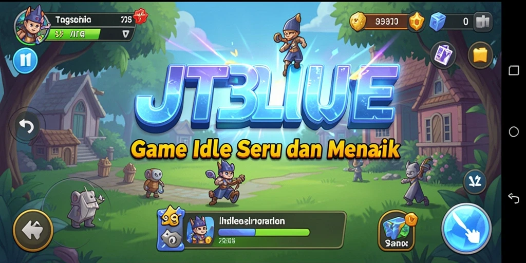 Tampilan gameplay JTBLUE yang menarik dan adiktif.